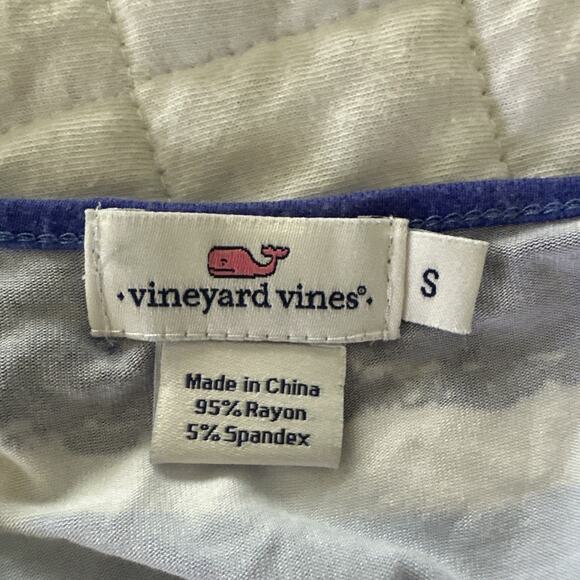 VINEYARD VINES Womens Dress Small Blue Striped Maxi Beach Cover Up Summer Preppy - Picture 6 of 11